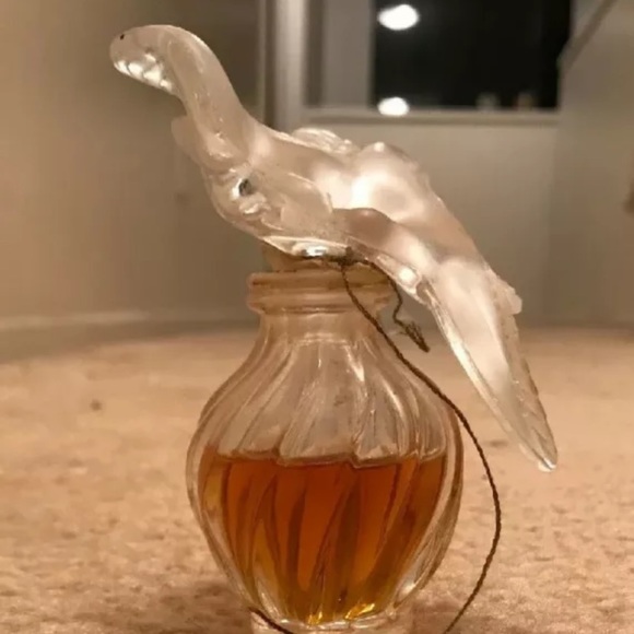 RARE L'Air du Temps Nina Ricci LALIQUE Crystal 2 Doves Flacon Stopper Bottle EUC - Picture 8 of 8